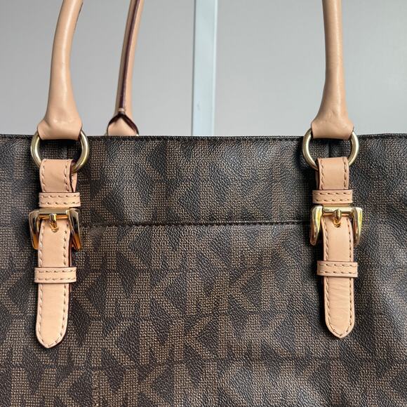 Michael Kors size‎ M brown beige tote bag - Picture 2 of 13